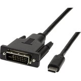 Logilink USB / DVI Priključni kabel [1x Muški konektor USB 2.0 tipa C - 1x Muški konektor DVI, 24 + 1 pol] 1.8 m Crna Cijene