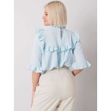 RUE PARIS Blouse-CHA-BZ-3312.30-light blue | shoptok.hr