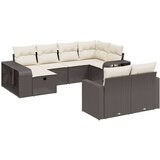  10-dijelni set vrtnih sofa s jastucima crni od poliratana | shoptok.hr
