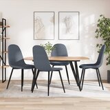 Maison Chic Jedilni stoli - Vzorci stoli 4 kosi temno siv žamet A959, (22031760) | Shoptok.si