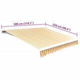 Platno za tendu boja suncokreta i bijela 3 x 2,5 m (bez okvira) | Eponuda.ba