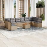  11-dijelni set vrtnih sofa od poliratana s jastucima bež | shoptok.hr