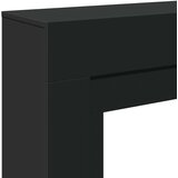 vidaXL Okvir za kamin črna 100x30x87,5 cm inženirski les | Shoptok.si