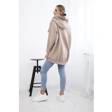 Kesi Insulated sweatshirt with strawberry motif dark beige | shoptok.hr