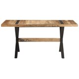  Blagovaonski stol 160 x 80 x 76 cm od grubog drva manga | shoptok.hr