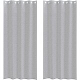 Voile zavjesa 2 pcs Tamno siva 225 x 140 cm Poliester | shoptok.hr
