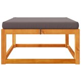  Vrtni tabure s jastukom 65x65x29 cm od masivnog drva bagrema | shoptok.hr