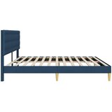  Krevetna konstrukcija s uzglavljem Plava 180 x 200 cm Tkanina | Eponuda.com
