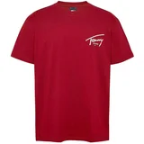 Tommy Jeans Signature Logo Crew T-Shirt Regatta Red sarena