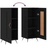  Komoda crna 34,5 x 34 x 90 cm od konstruiranog drva | shoptok.hr