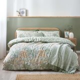 Catherine Lansfield Zelena enojna posteljnina 135x200 cm Forest Blossom – | Shoptok.si