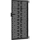 vidaXL Vrtna vrata Crna 105 x 175 cm Čelik s praškastim premazom | shoptok.hr
