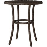  3-dijelni bistro set s jastucima smeđi od poliratana | shoptok.hr