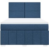  Krevet s oprugama i madracem plavi 160x200 cm od tkanine | shoptok.hr