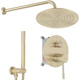 Rea Komplet za tuširanje za vgradnjo Lungo Diamond Brush Gold + BOX u