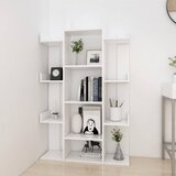 Ormarić za knjige bijeli 86 x 25,5 x 140 cm konstruirano drvo | shoptok.hr