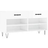 vidaXL Klupa za cipele sjajna bijela 102x35x55 cm konstruirano drvo | shoptok.hr