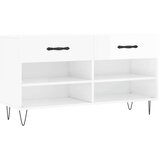 vidaXL regal za čevlje visok sijaj bel 102x35x55 cm inženirski les | Shoptok.si