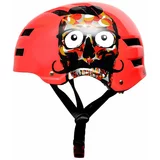 Skullcap Kaciga za role i bicikl, Red SKULL, 53-55 cm