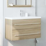 vidaXL Omarica za umivalnik starinski les 80x38,5x48 cm inženirski les | Shoptok.si
