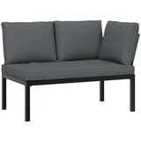  4-dijelni set vrtnih sofa s jastucima crni aluminijski | shoptok.hr