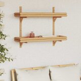  Polica na zidu s policom Zidne Smeđa 75 x 26 x 60 cm bambus | shoptok.hr