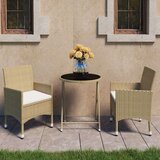 vidaXL 3-dijelni vrtni bistro set od poliratana i kaljenog stakla bež | shoptok.hr