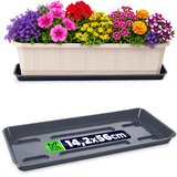 KADAX Stojalo za cvetlične lončke 60 cm, balkonsko korito, plastični pladenj, (5000353267) | Shoptok.si