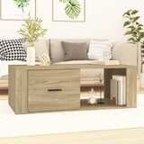 vidaXL Klubska mizica sonoma hrast 100x50,5x35 cm inženirski les Cene