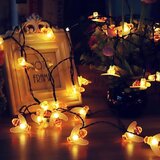 Venisymlis Zunanje Sončne Nizaste Luči, 50 Led, 7M, 8 Načinov, Vodoodporna Osvetlitev Razpoloženja, Čudovit Dekor, (Toplo Bela), (22068252) | Shoptok.si