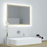 vidaXL LED kopalniško ogledalo sonoma hrast 60x8,5x37 cm iverna pl. Cene