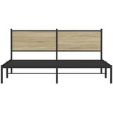  Metalni okvir kreveta bez madraca boja hrasta sonome 160x200 cm | shoptok.hr