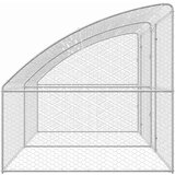  Kućica za pse s pohranom 2 pcs Srebrno 4 x 2 x 2 m Čelik | shoptok.hr