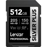 Lexar 512 GB SDXC Professional SILVER Plus 1066x UHS-I/U3/A2/4K R205/W150 (V30) | Eponuda.ba