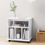 vidaXL s kotačima bijeli 60 x 45 x 60 cm od iverice | shoptok.hr