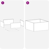  Vrtna saksija 2 kom. Antracit 40 x 40 x 30 cm Čelična vrata | shoptok.hr