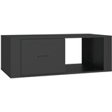 vidaXL Stolić za kavu crni 100 x 50,5 x 35 cm od konstruiranog drva | shoptok.hr