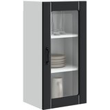  Zidni stakleni ormar 2 pcs Crna 40 x 31 x 80 cm | shoptok.hr