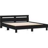  Okvir kreveta s uzglavljem i LED crni 160 x 200 cm | Eponuda.ba