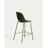 Kave Home Zelena metalna/plastična vrtna barska stolica Quinby – | shoptok.hr
