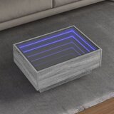 Furnova Klubska mizica LED siva sonoma 70x50x30 cm inženirski les, (21914919) Cene