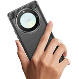 Techsuit Carbon Silicone maska za Honor Magic 6 Lite – crna | shoptok.hr