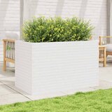  Vrtna sadilica bijela 110x60x68,5 cm od masivne borovine | shoptok.hr