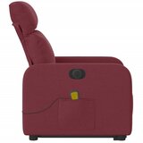 Električni masažni naslonjač na podizanje od tkanine boja vina | shoptok.hr