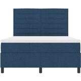  Postelja z box springom in vzmetnico modra 140x190 cm tkanina, (22081173) | Shoptok.si