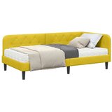  Kutni okvir kreveta Žuta 100 x 200 cm Baršun | Eponuda.com