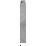  Krevetna ploča s LED-om s policom Beton 140 x 16,5 x 103,5 cm | shoptok.hr