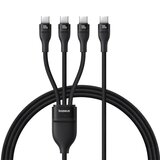 Baseus Flash Series Type C to C+C+C fast charging cable 480 Mbps Black | shoptok.hr
