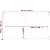  Jedro za sunce Svijetlo siva i bijela. 7 x 4 m | shoptok.hr