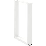 Noge za blagovaonski stol U-oblik 2 kom Bijele 70 x (72-73) cm Čelik | shoptok.hr